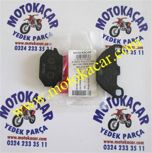 KYMCO AGILITY 200İ 2011 ÖN FREN DİSK BALATA ORJİNAL