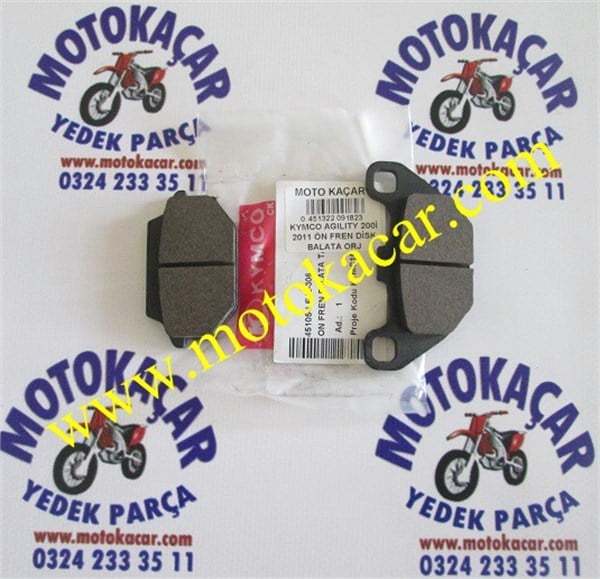 KYMCO AGILITY 200İ 2011 ÖN FREN DİSK BALATA ORJİNAL