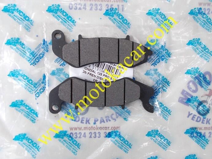 MONDİAL 125 PRO STREET ÖN FREN DİSK BALATASI ORJİNAL