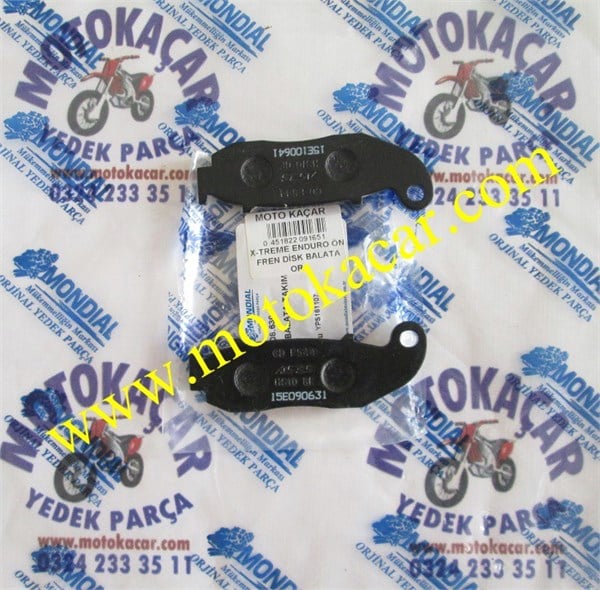 MONDİAL CROSS X-TREME ENDURO ÖN FREN DİSK BALATA ORJİNAL