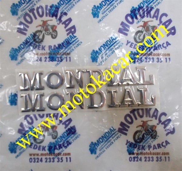 MONDİAL KT 125 150 BENZİN DEPOSU YAN AMBLEM TAKIMI ORJİNAL