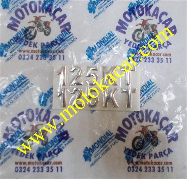 MONDİAL KT 125 YAN KAPAK AMBLEMİ ORJİNAL
