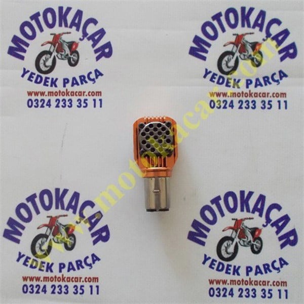 MOTOSİKLET FANLI LED FAR AMPULÜ RTD 35/35W 12V (UZUN KISA) BEYAZ