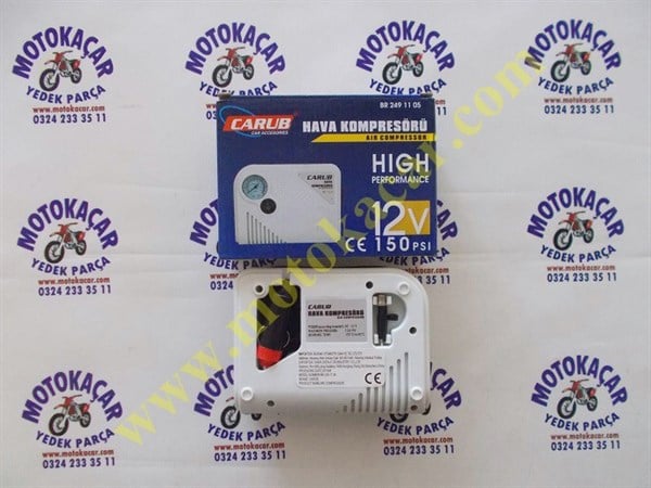 MOTOSİKLET HAVA KOMPRESÖRÜ YASSI BEYAZ