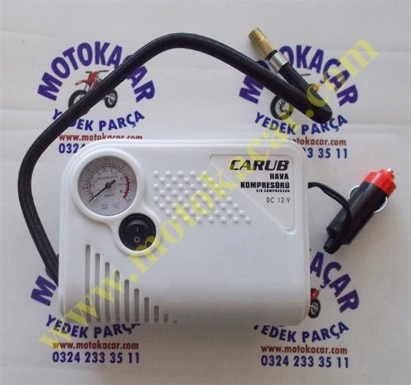 MOTOSİKLET HAVA KOMPRESÖRÜ YASSI BEYAZ