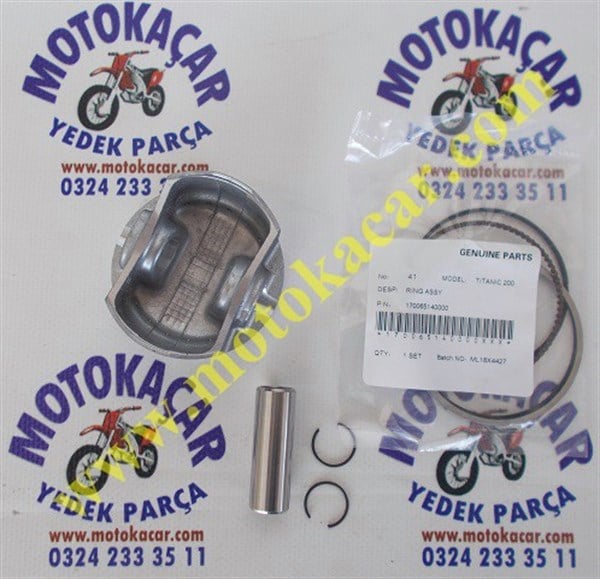 RKS TİTANİC 200 PİSTON SEKMAN SETİ ORJİNAL