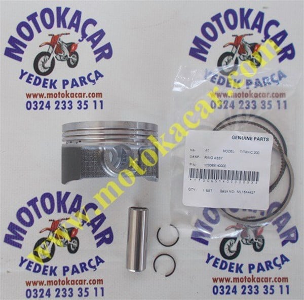 RKS TİTANİC 200 PİSTON SEKMAN SETİ ORJİNAL