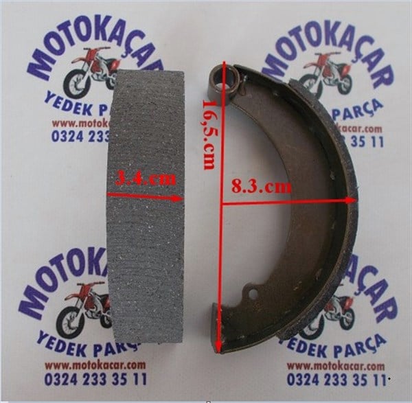 ÜÇ TEKERLİ ARKA FREN BALATASI 