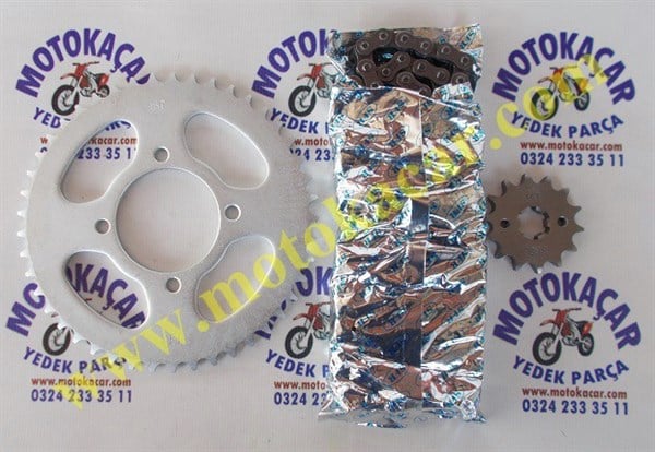 YBR ZİNCİR DİŞLİ SETİ 45T-14T-118L 