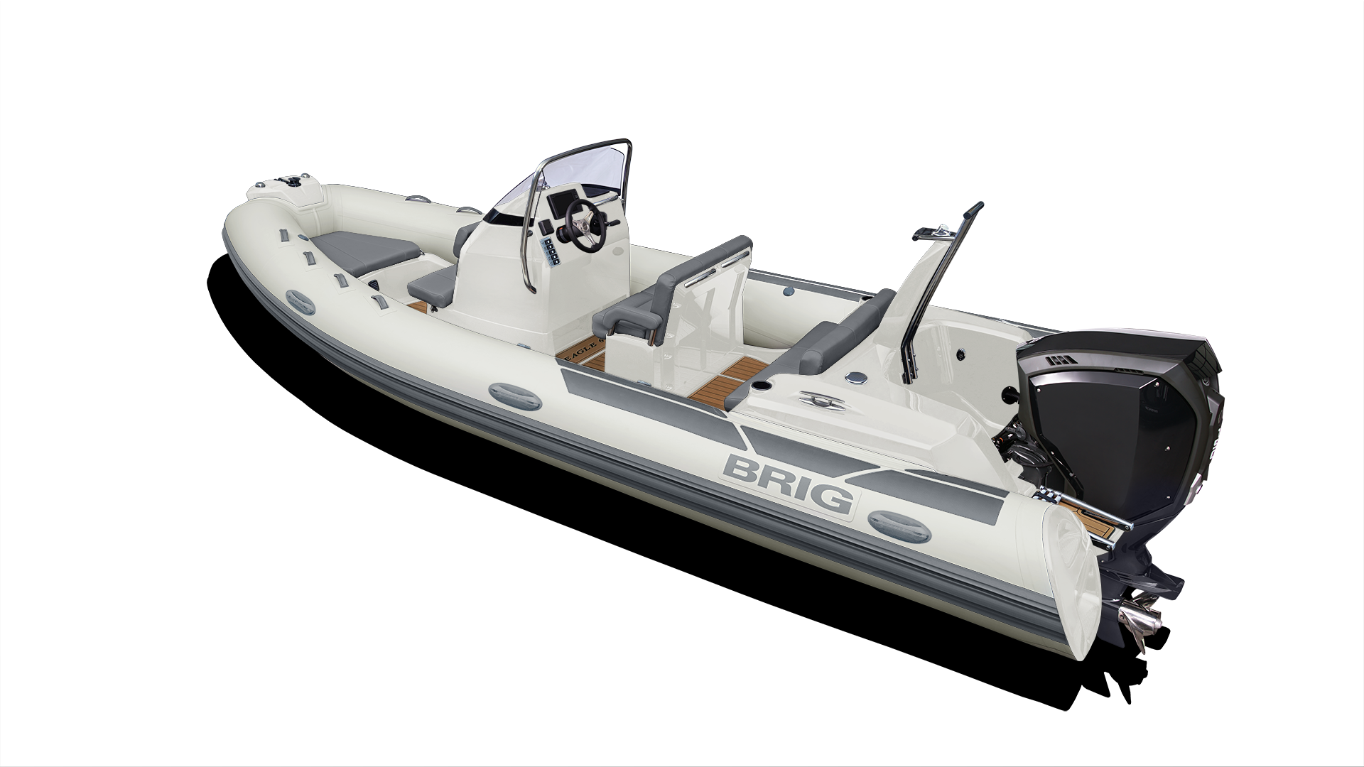  Brig E6H Fiber Tabanlı Konsollu Hypalon Seadeck Şişme Bot 