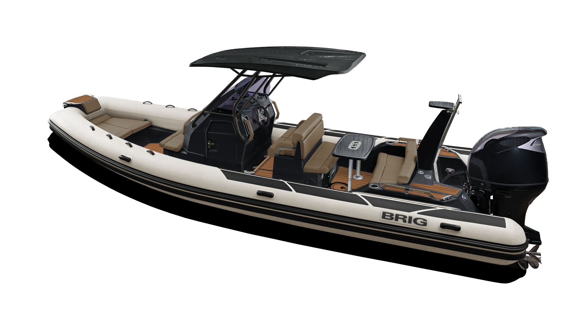  Brig E8H Fiber Tabanlı Konsollu Hypalon Seadeck Şişme Bot 