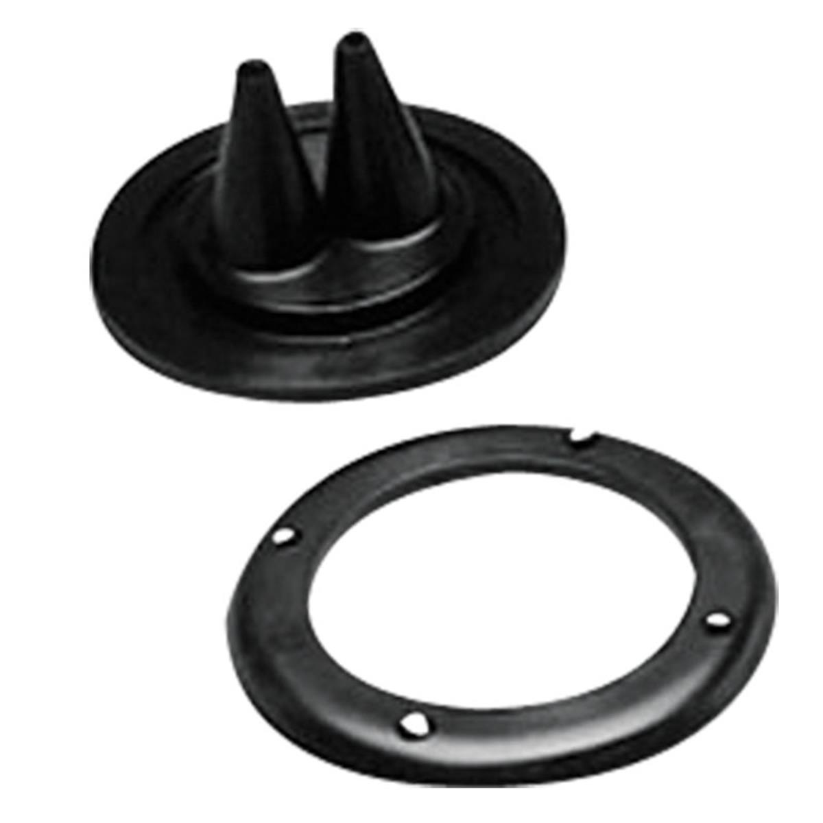  Cable Boot Splited w/Screwed Ring, Ø115mm, cut-out Ø105mm, Black 