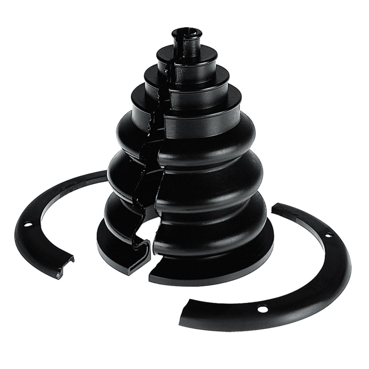  Cable Boot w/Screwed Ring, Ø108mm, cut-out Ø60mm, Black 