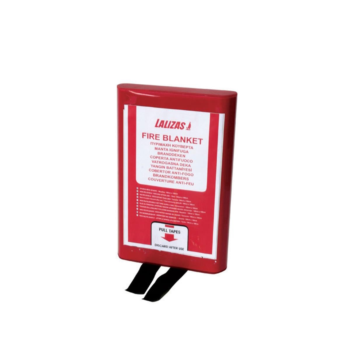  Fire Blanket 100X100Cm İn A Case Pvc 