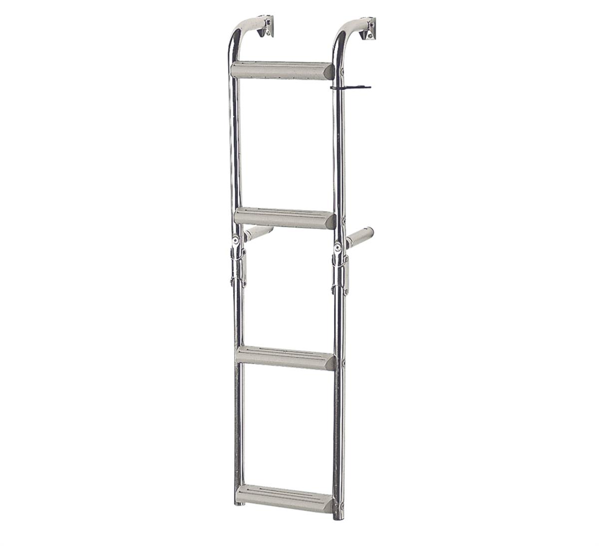  Foldable Ladder,Inox 316,1+2 steps,for narr.transom,90⁰ 
