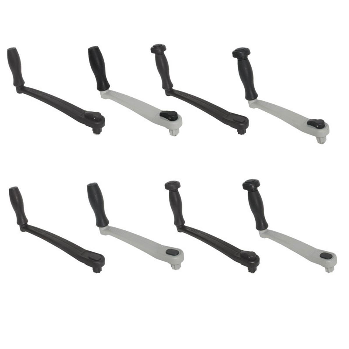  Lofrans' Winch Handle, Anodised Aluminium, with lock, 20cm, Black 
