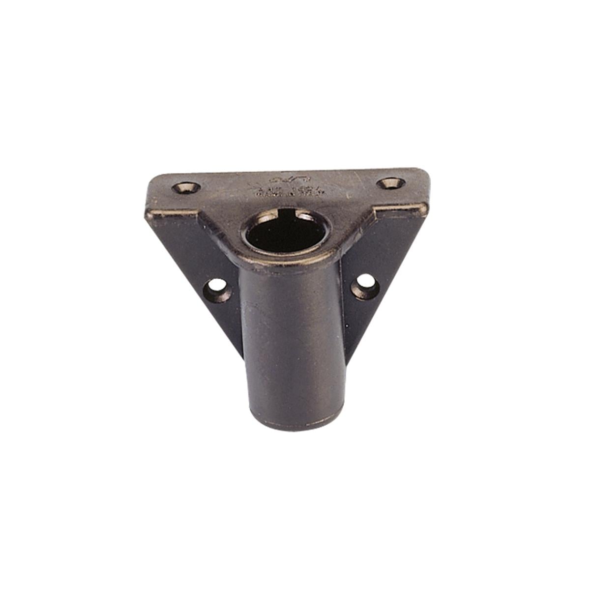  Oarlock Socket, Side-Mount, Black 