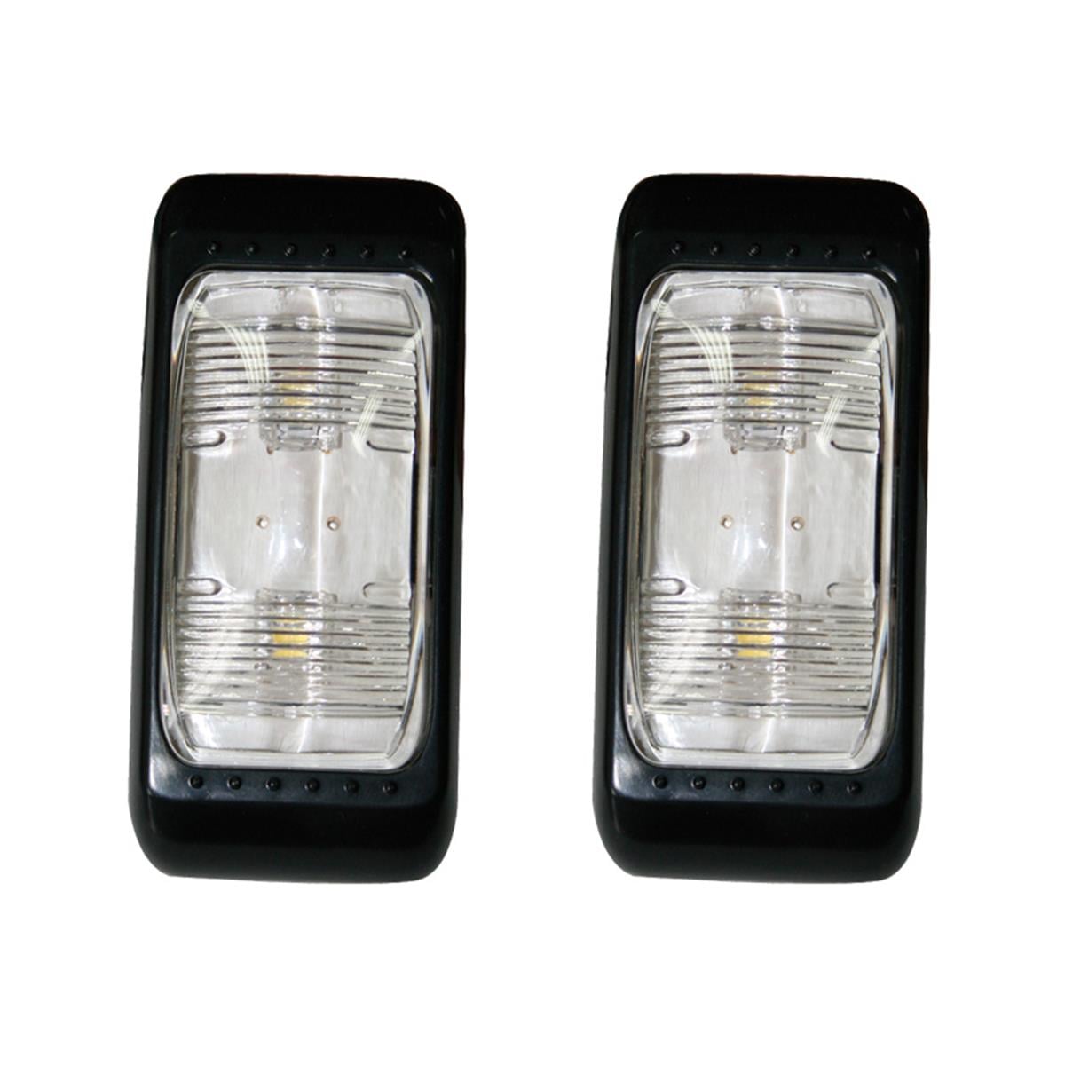  TEPE/ROMÖRK LAMBASI 4 LEDs, 12V&28V, SİYAH 2 Ad.LİK SET 