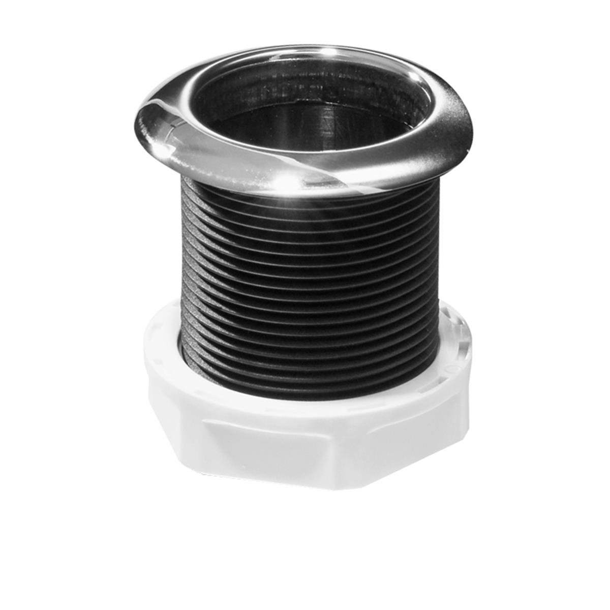  Thru-Hull w/Inox Flange, Threaded 1 ½
