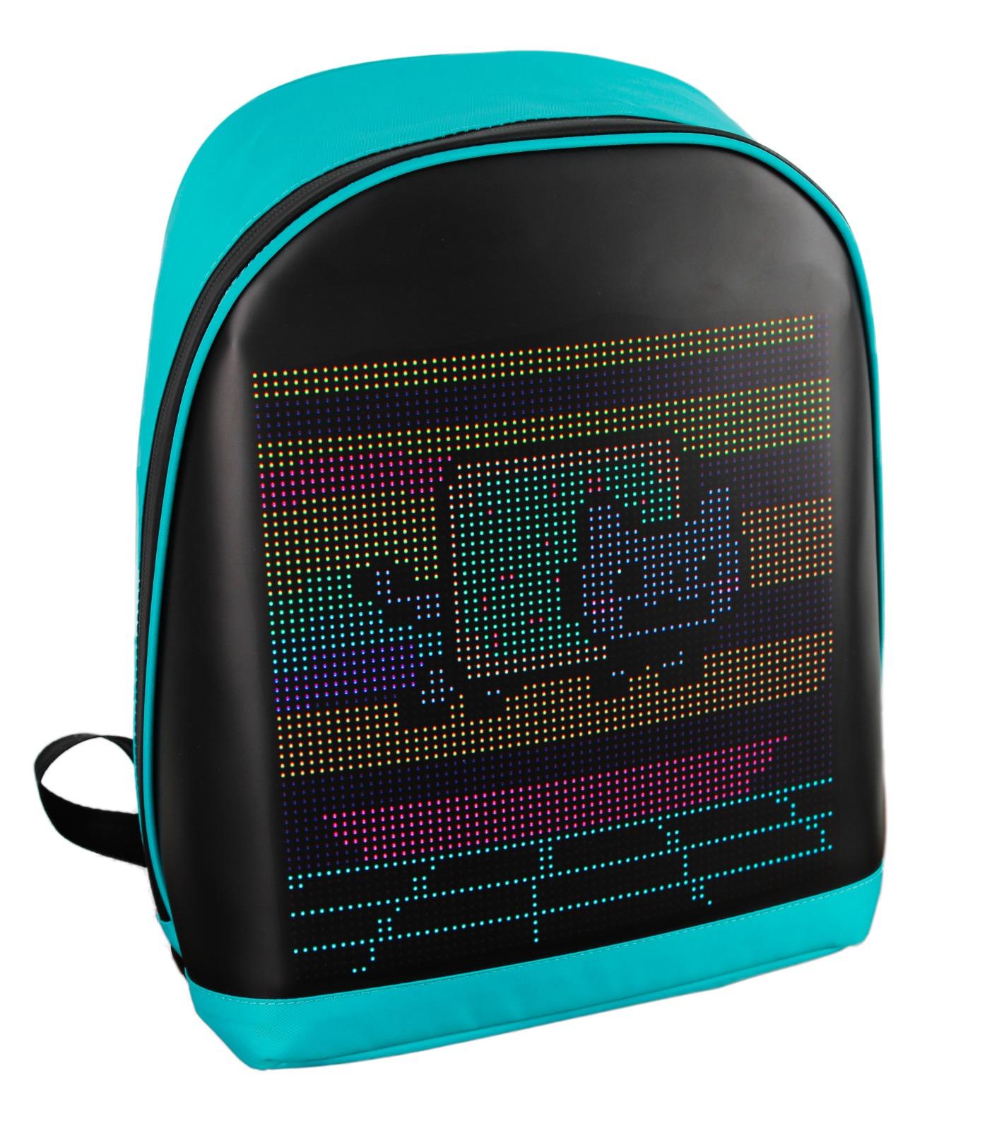Funky BAG Led Ekranlı Akıllı Sırt Çantası Mavi