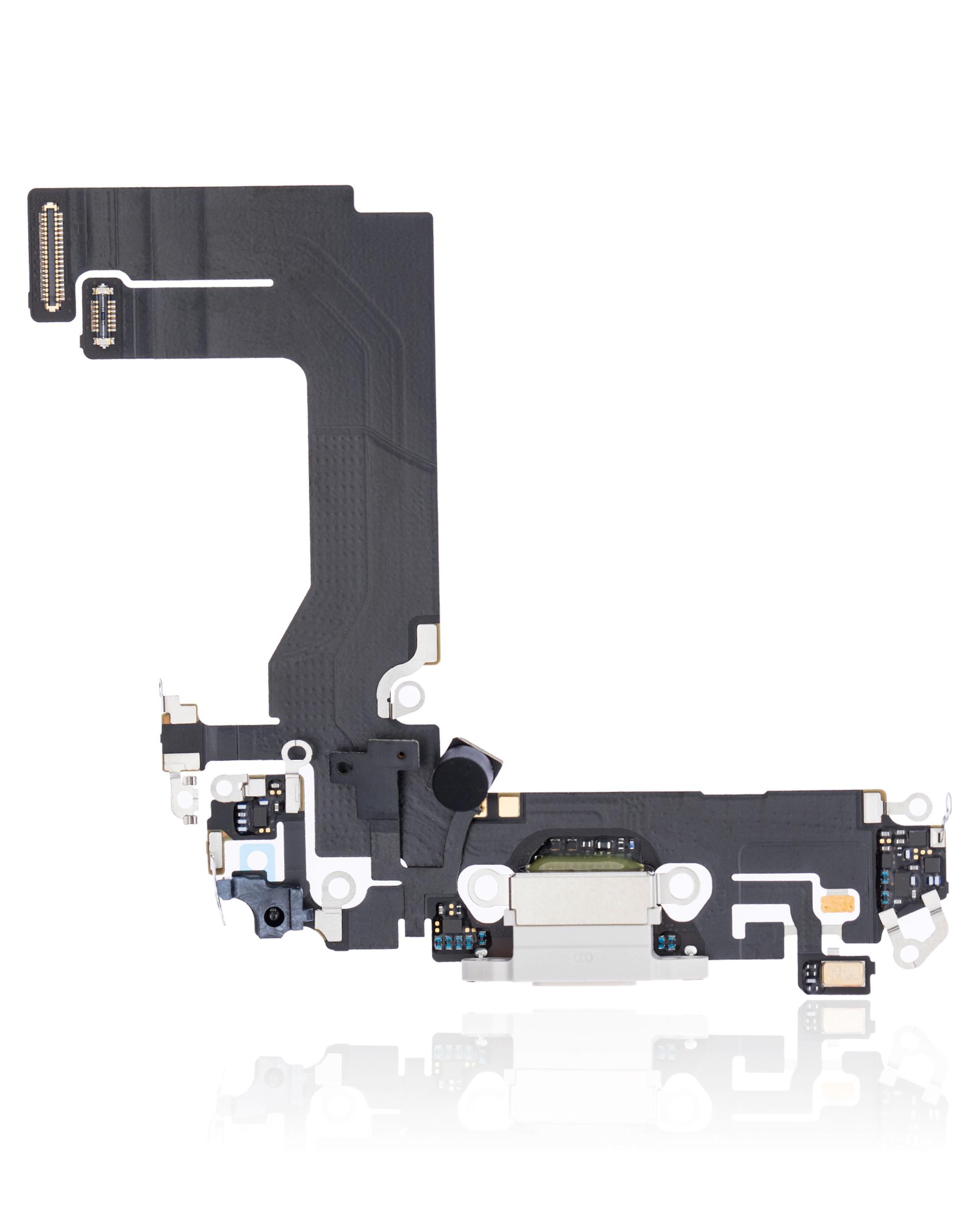 Apple iPhone 13 Mini Uyumlu Şarj Soketli Mikrofon Filmi Flex Beyaz