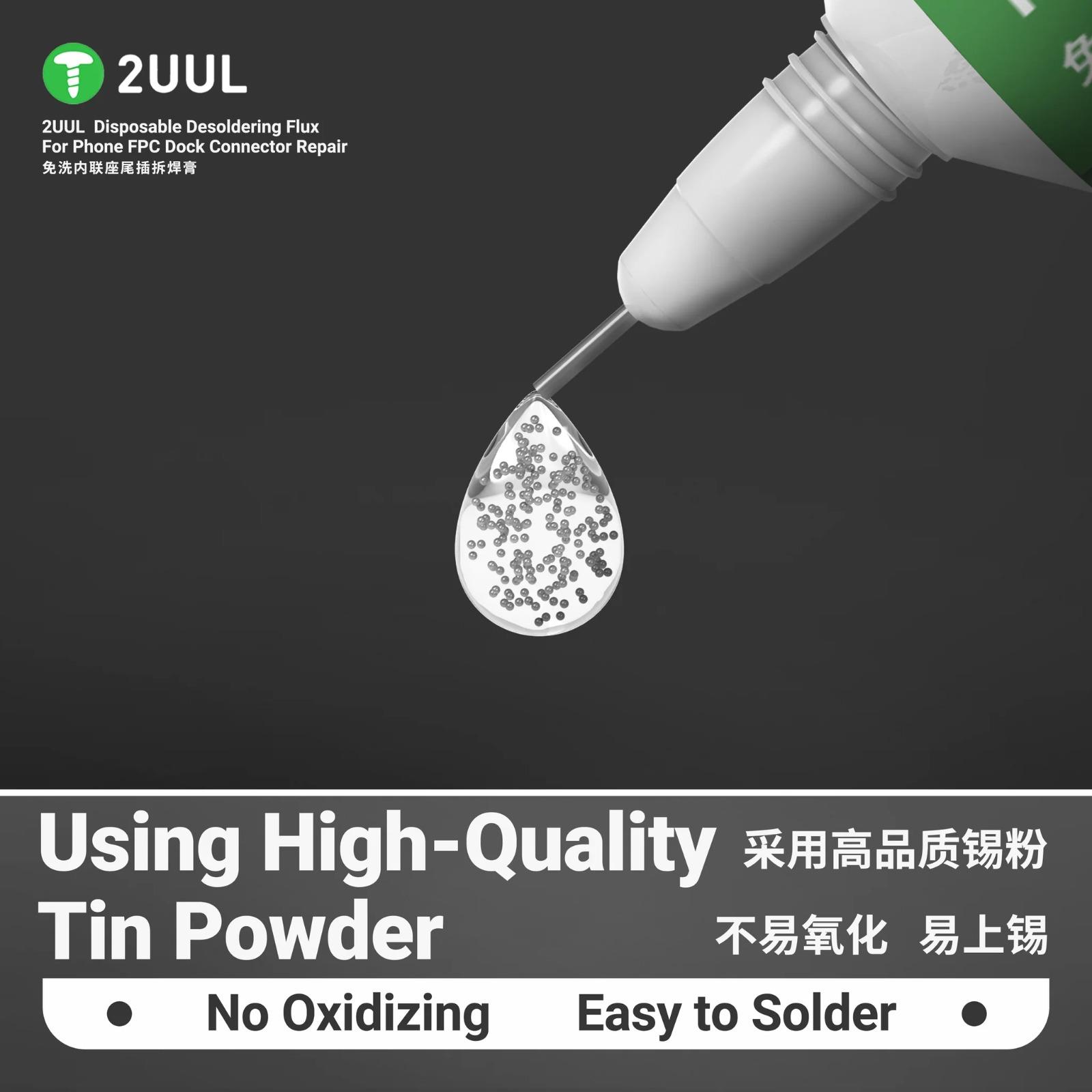2UUL SC97 Telefon FPC Bağlantı Noktası Tamiri İçin Lehim Pastası ve Akısı 15ml