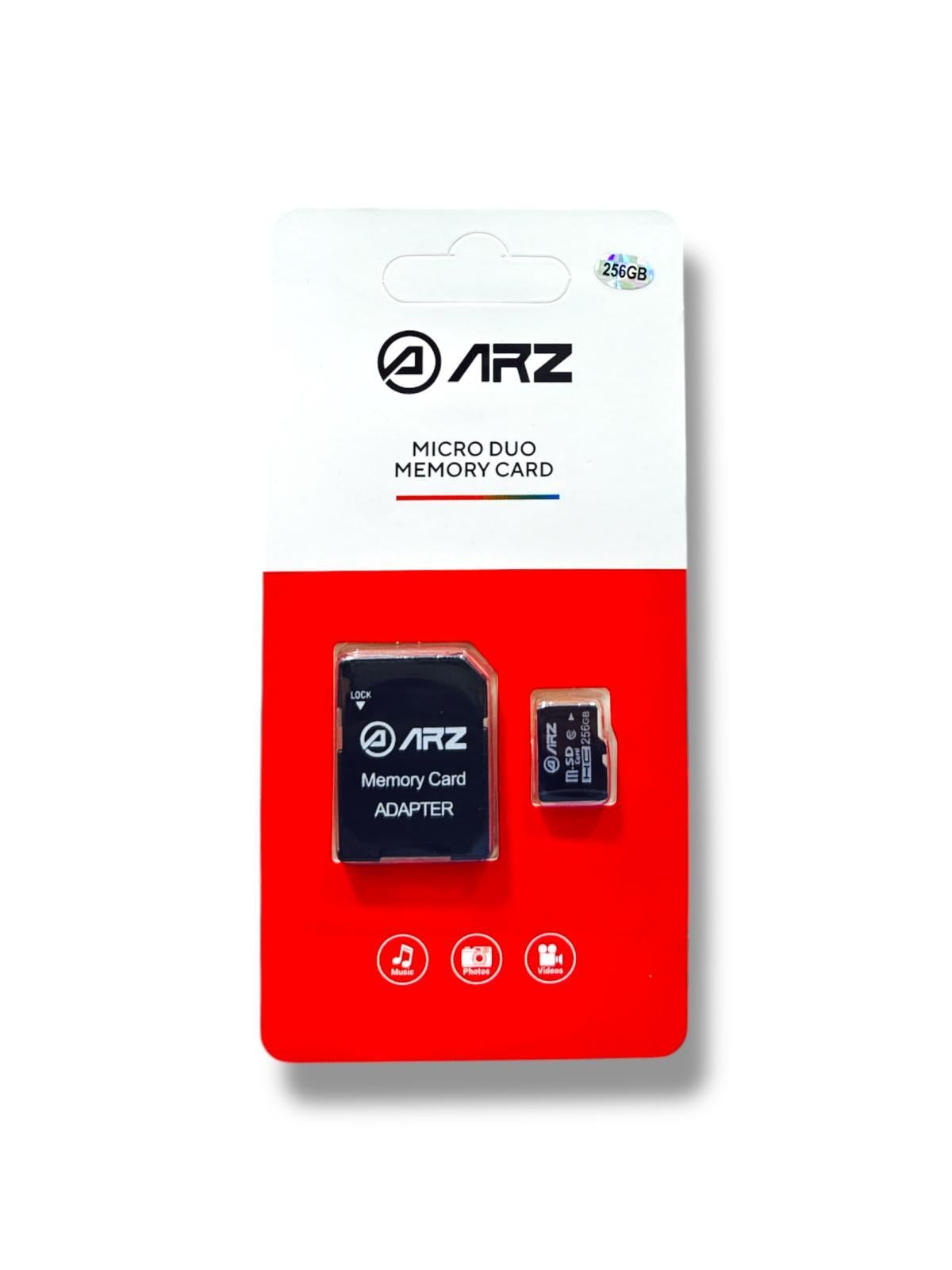 ARZ 256GB MicroSD Hafıza Kartı ve SD Adaptör