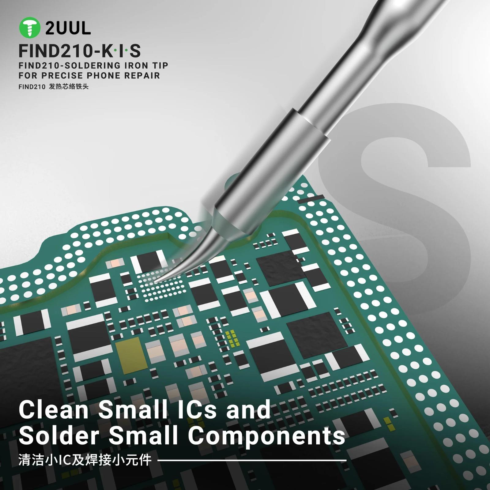 2UUL FD24 S Tipi C210 Uyumlu Lehimleme Ucu Seti (5'li Paket)