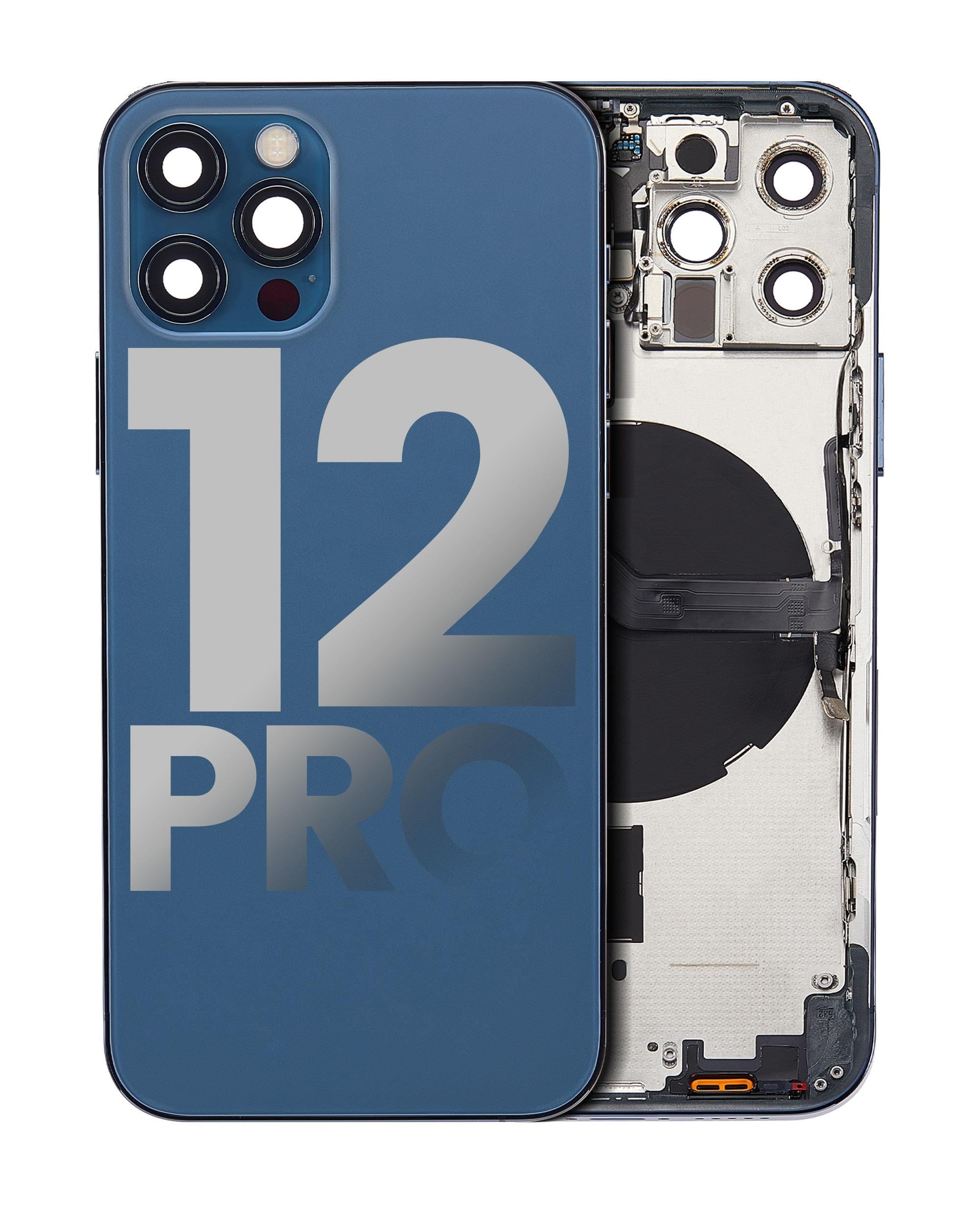  iPhone 12 Pro Uyumlu Kasa Kapak Mavi Dolu