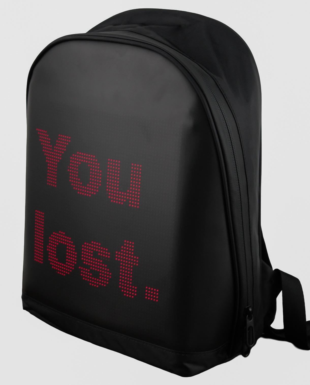 Funky BAG Led Ekranlı Akıllı Sırt Çantası Siyah