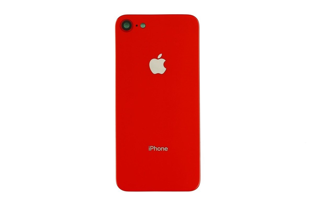 Apple iPhone 8 Arka Kapak Kamera Lensli Kırmızı