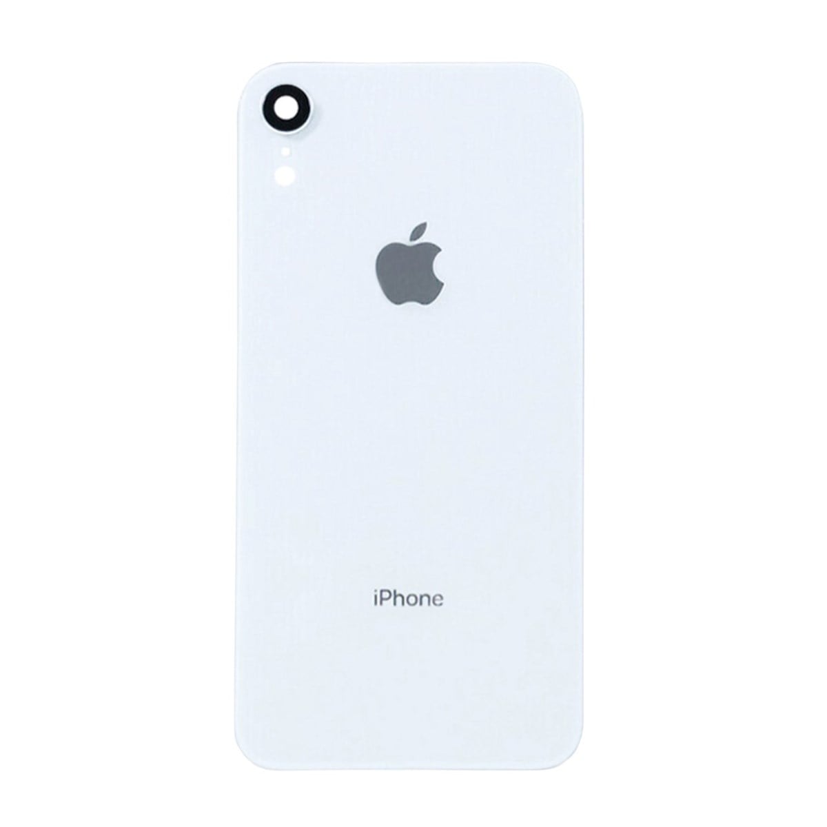 Apple iPhone Xr Arka Kapak Kamera Lensli Beyaz