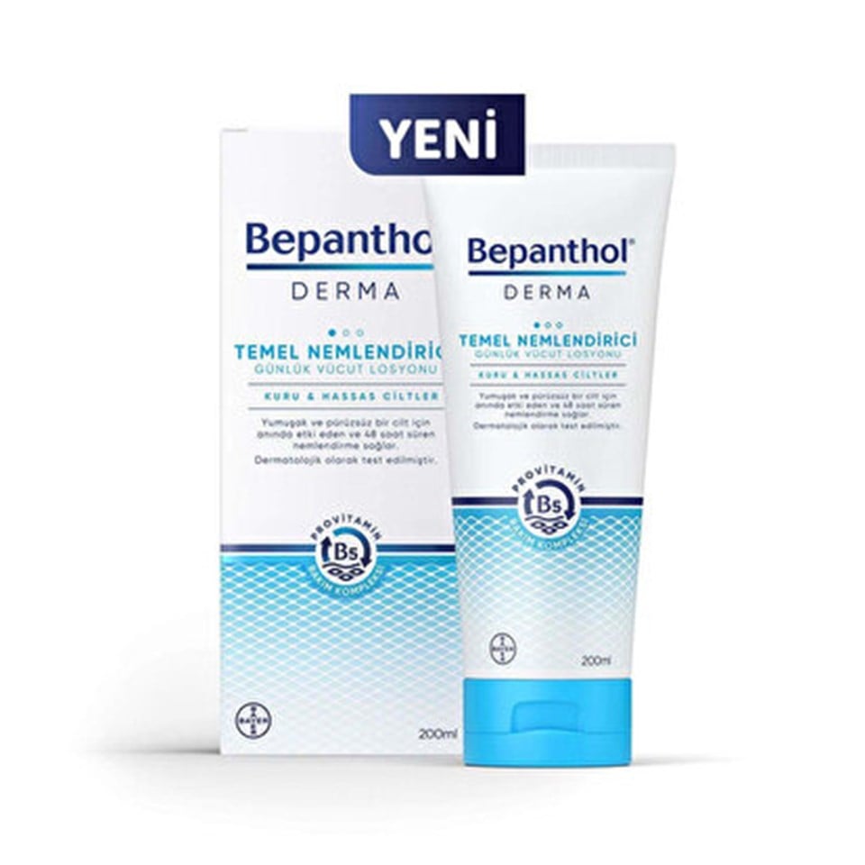 Bepanthol Derma Temel Nemlendirici Günlük Vücut Losyonu 200 ml