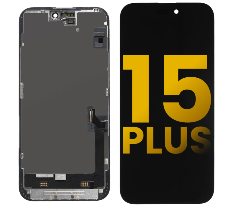 Apple iPhone 15 Plus Uyumlu Lcd Ekran Dokunmatik Siyah Servis Revize
