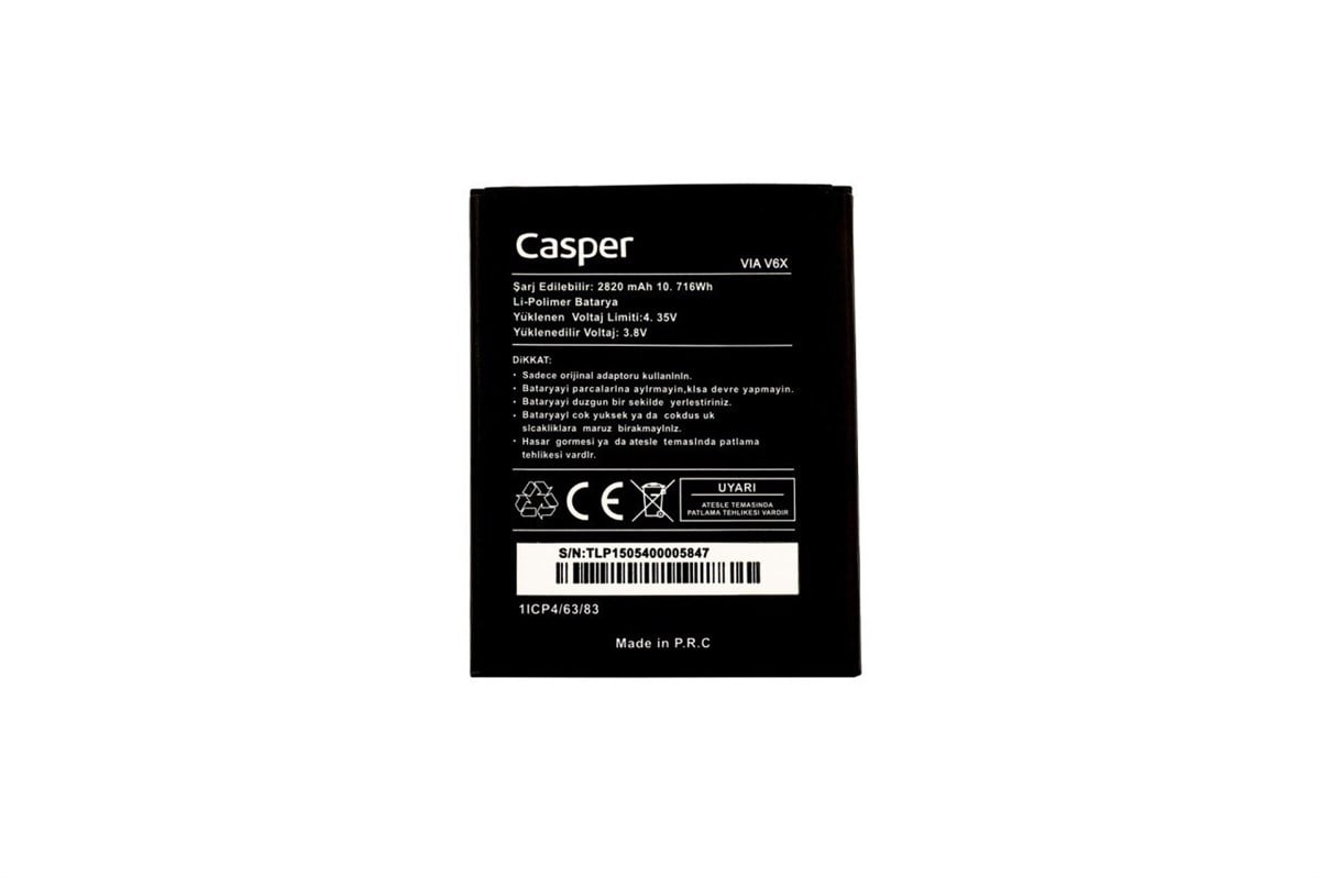 Casper Via 6x Batarya Pil