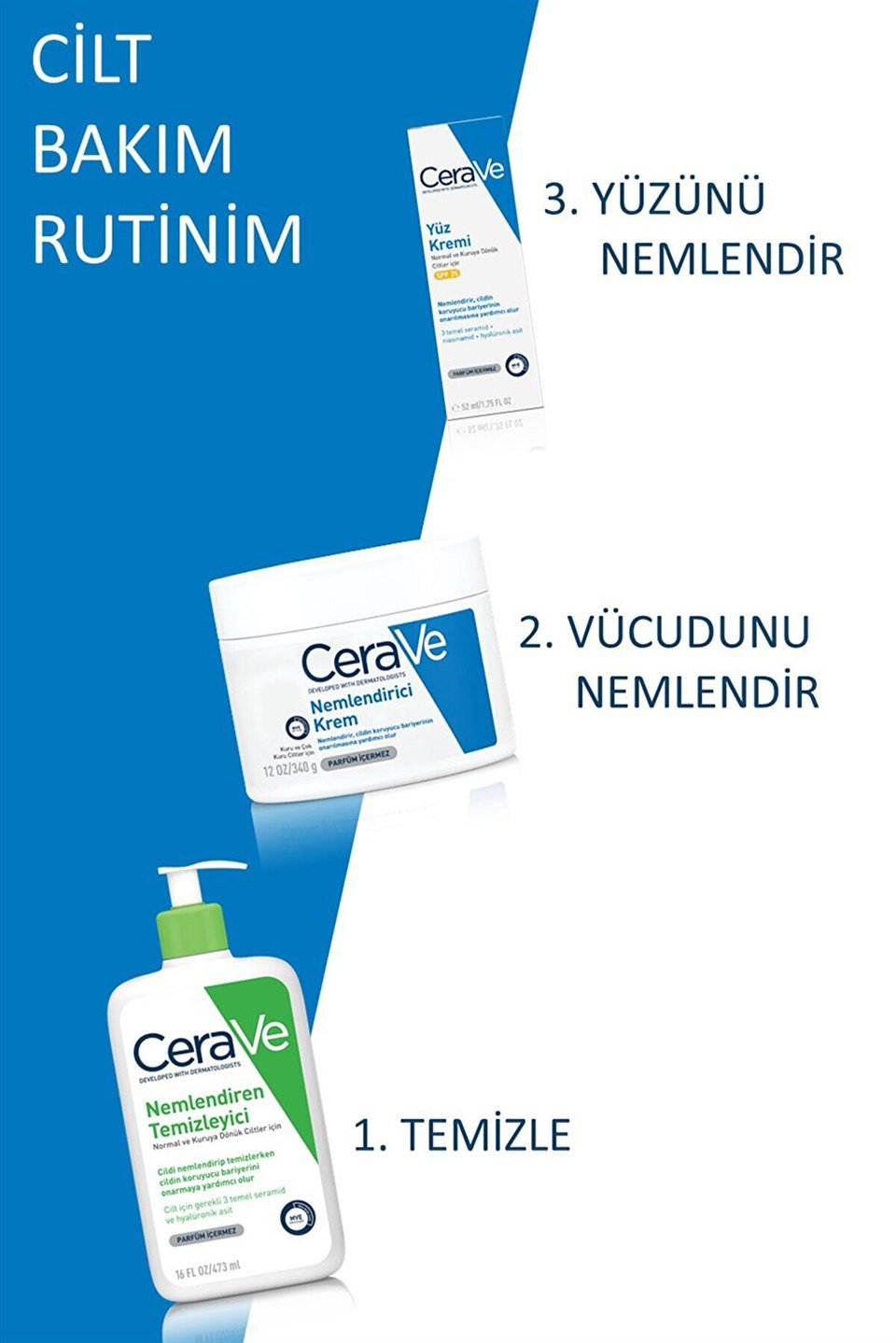 CeraVe Nemlendirici Krem Kuru Ve Çok Kuru Ciltler Için 340 gr