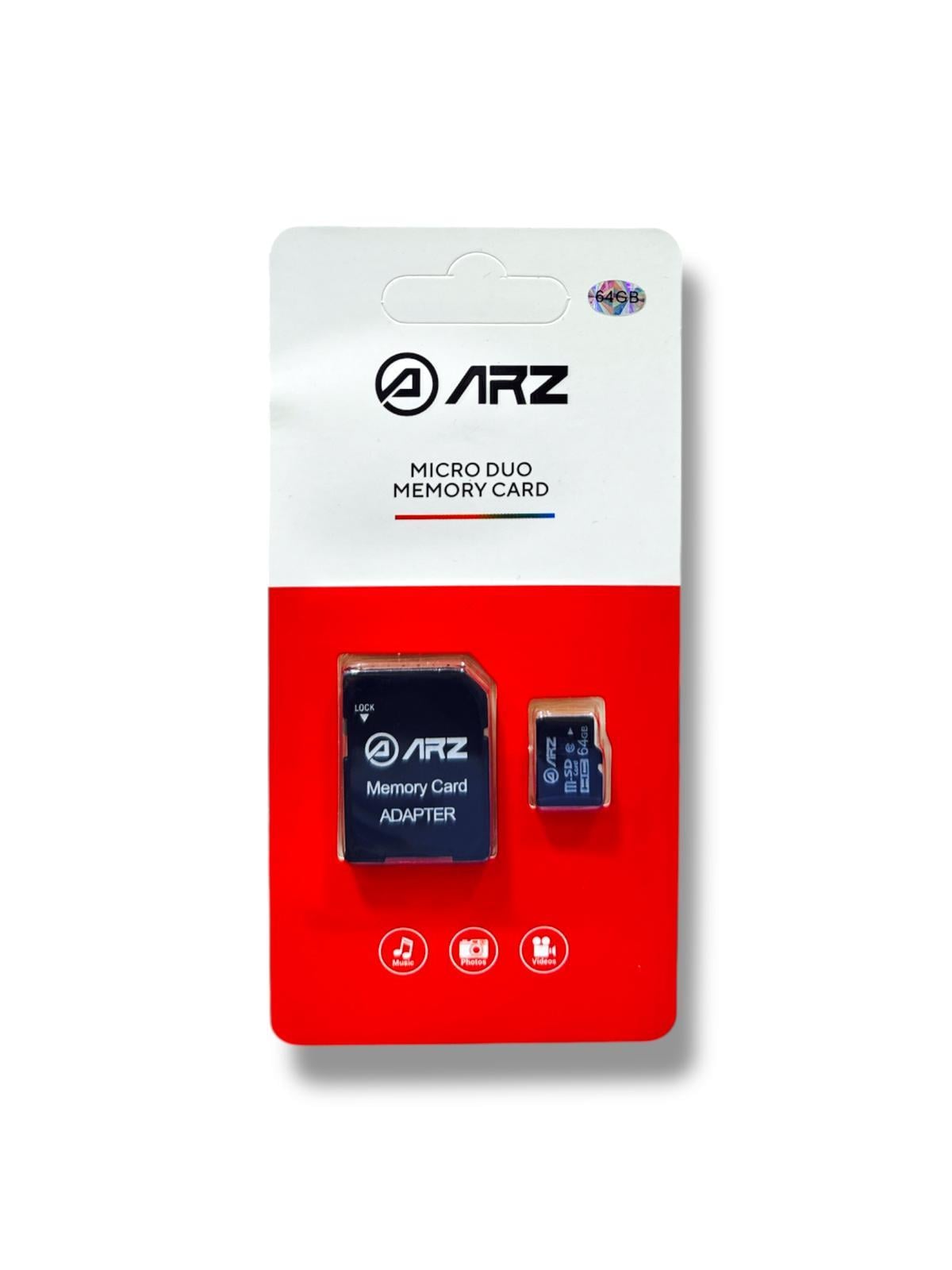ARZ 64GB MicroSD Hafıza Kartı ve SD Adaptör