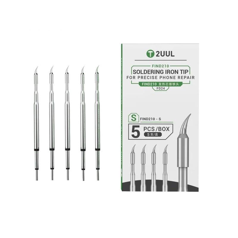 2UUL FD24 S Tipi C210 Uyumlu Lehimleme Ucu Seti (5'li Paket)