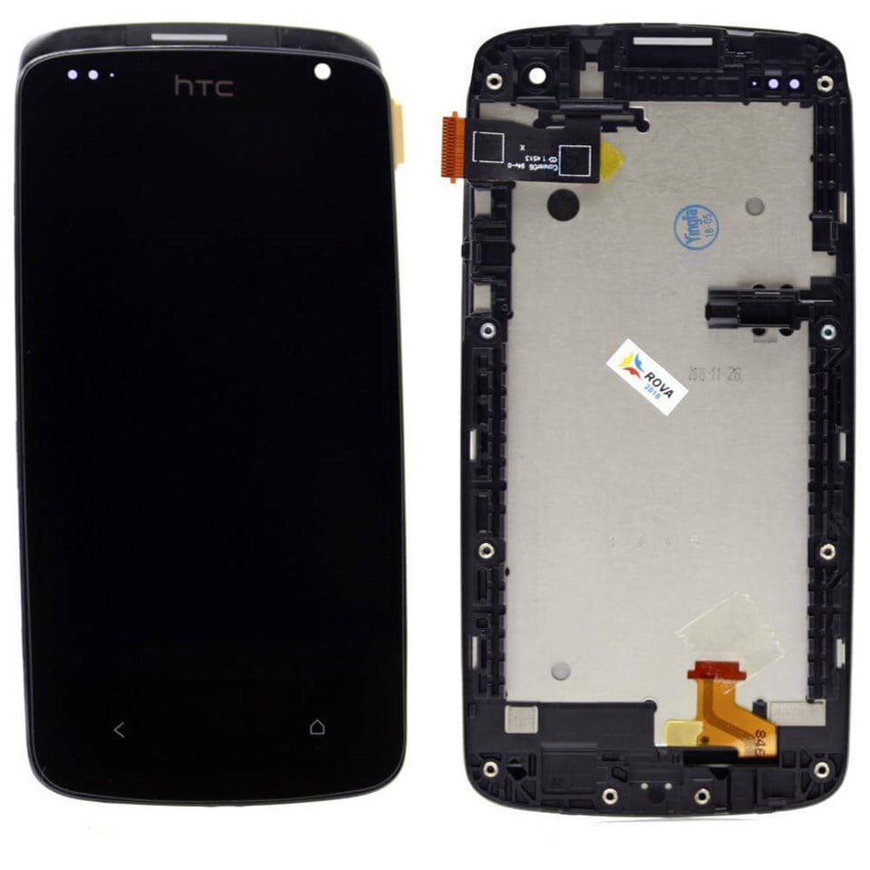Htc Desire 500 Lcd Ekran Dokunmatik Siyah Çıtalı