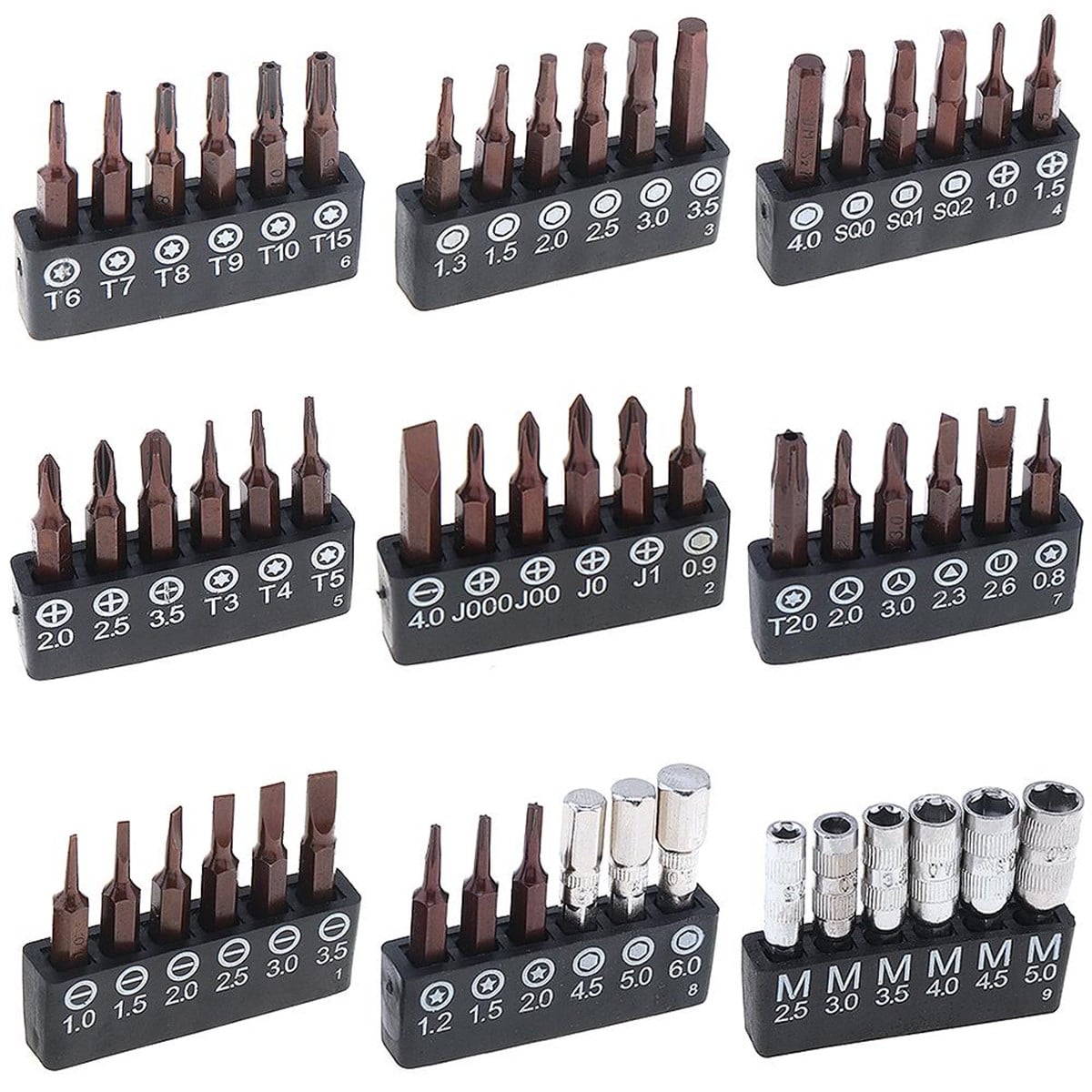 Jakemy JM-8166 Bit Set 61 Parça Taşınabilir Mıknatıslı Hassas Tornavida Seti