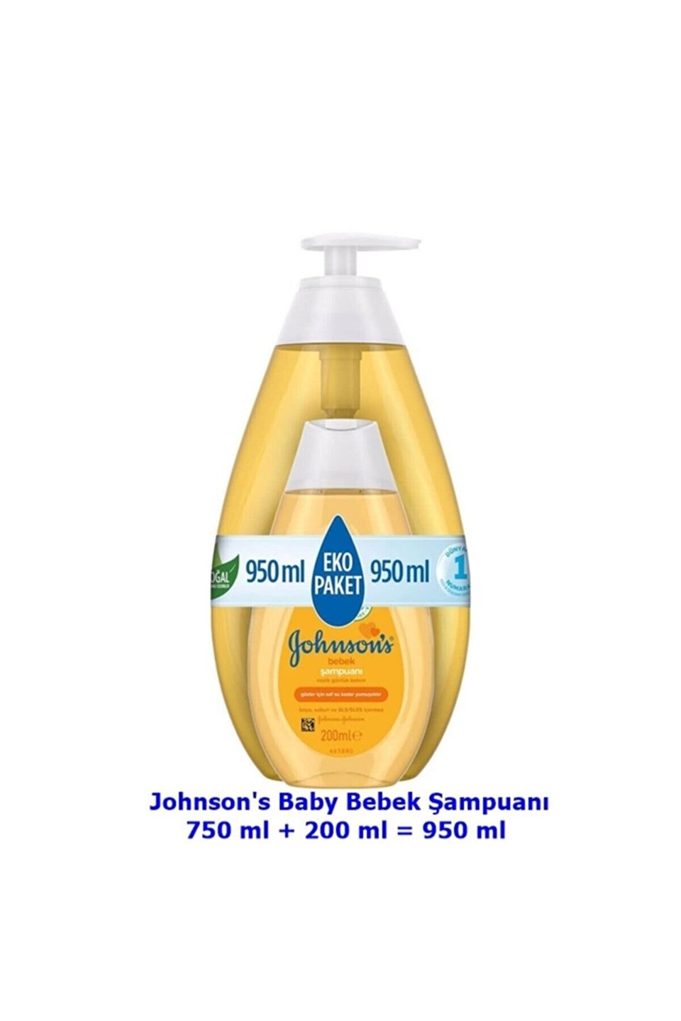 Johnson's Baby Bebek Şampuanı 750 ml + 200 ml 