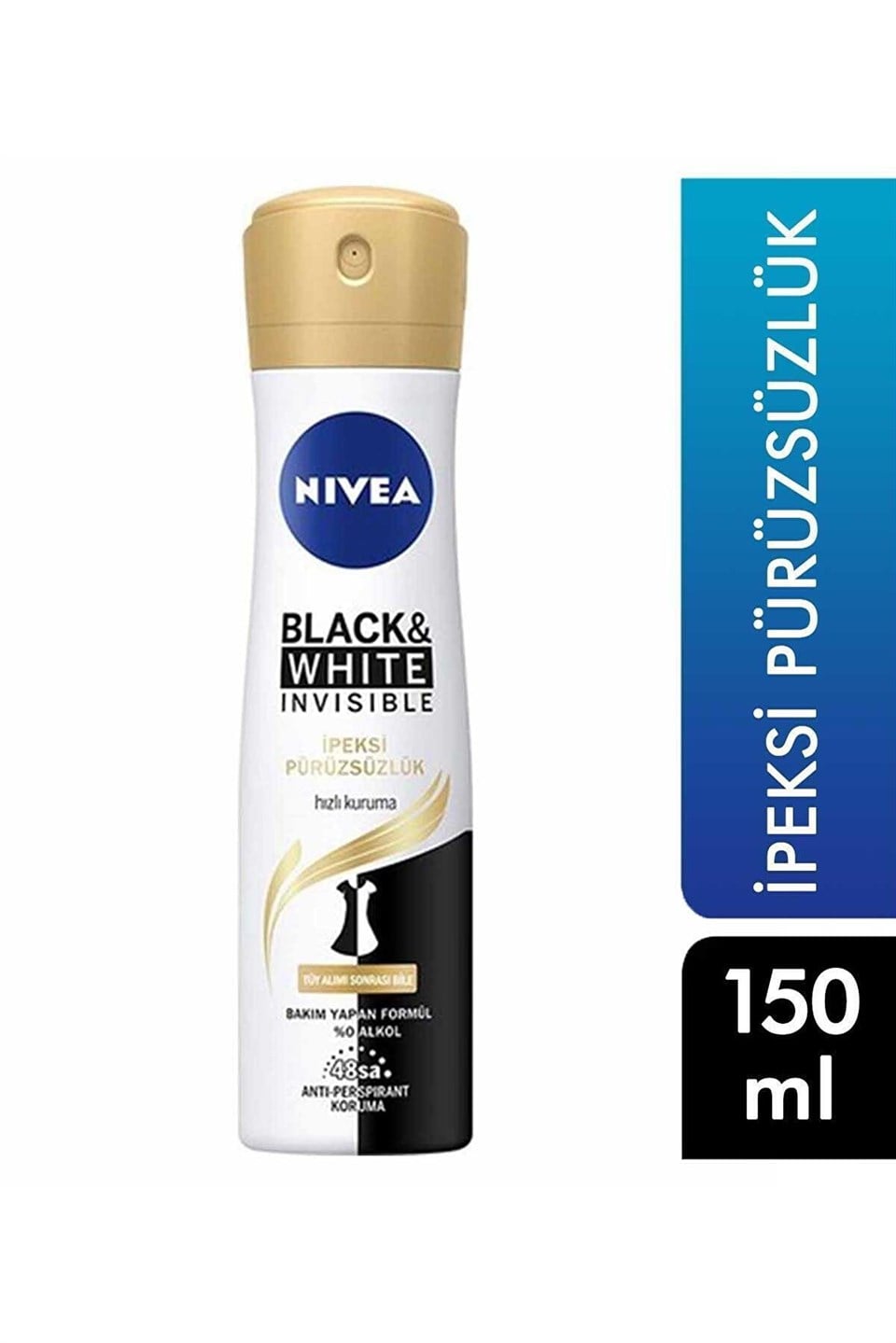 Nivea Invisible Black And White İpeksi Pürüzsüzlük 150 ml Deodorant