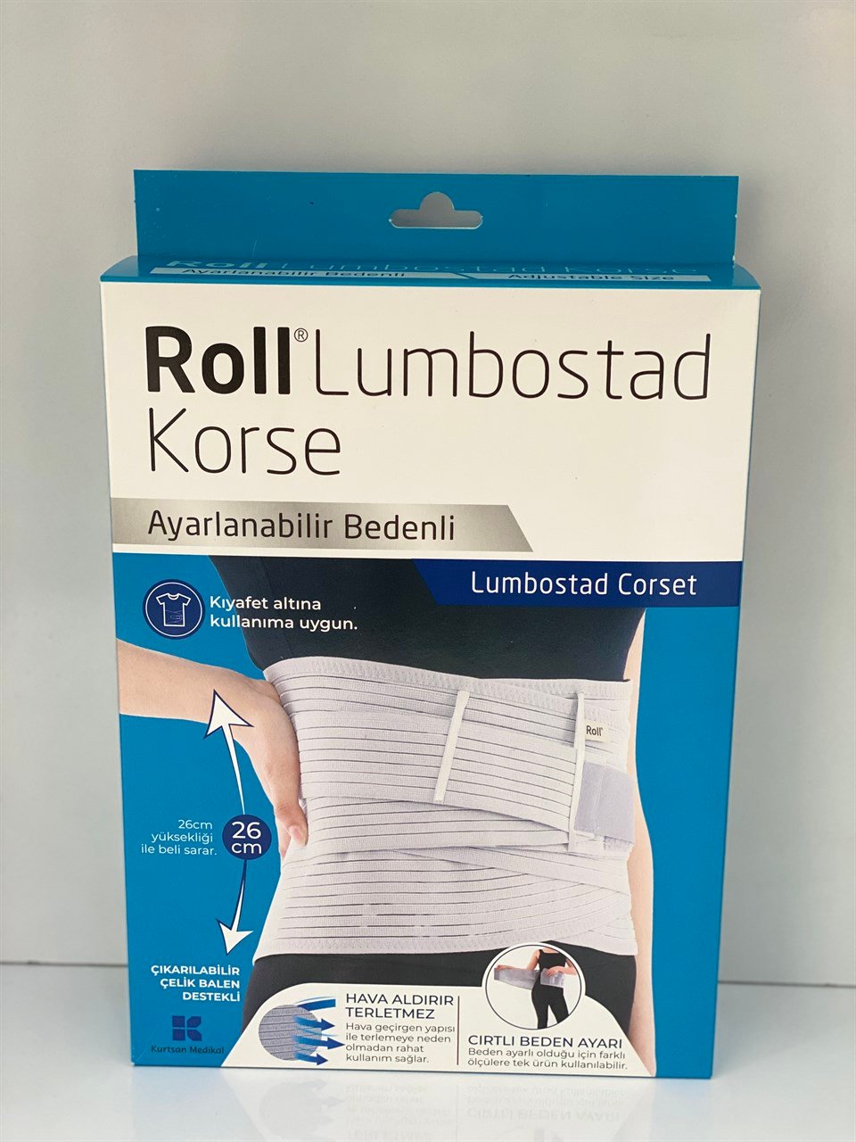 Roll Lumbostad Korse - Ayarlanabilir Bedenli 26 cm