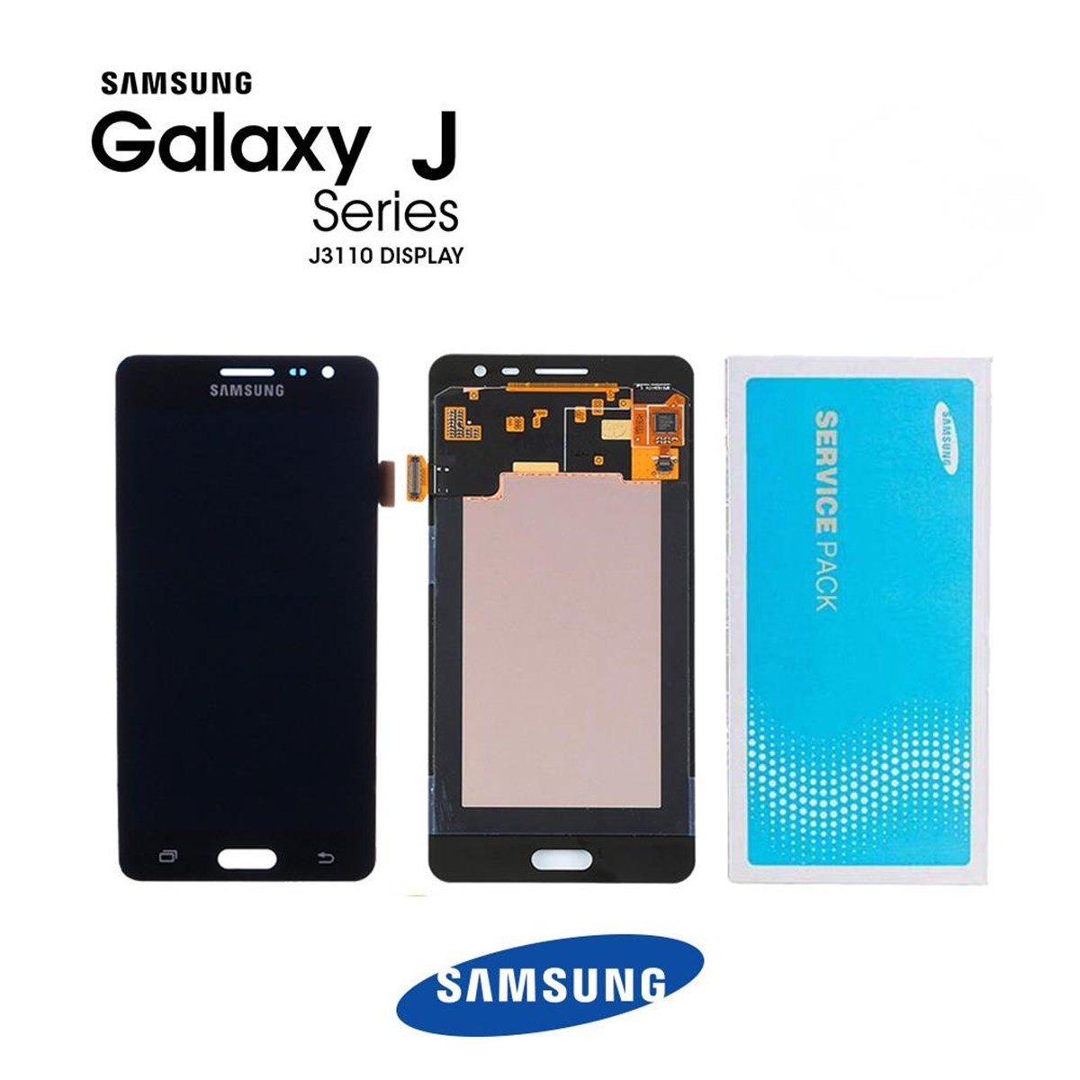 Samsung Galaxy J3 Pro 2016 J3110 Lcd Ekran Dokunmatik Siyah Servis GH97-18977A