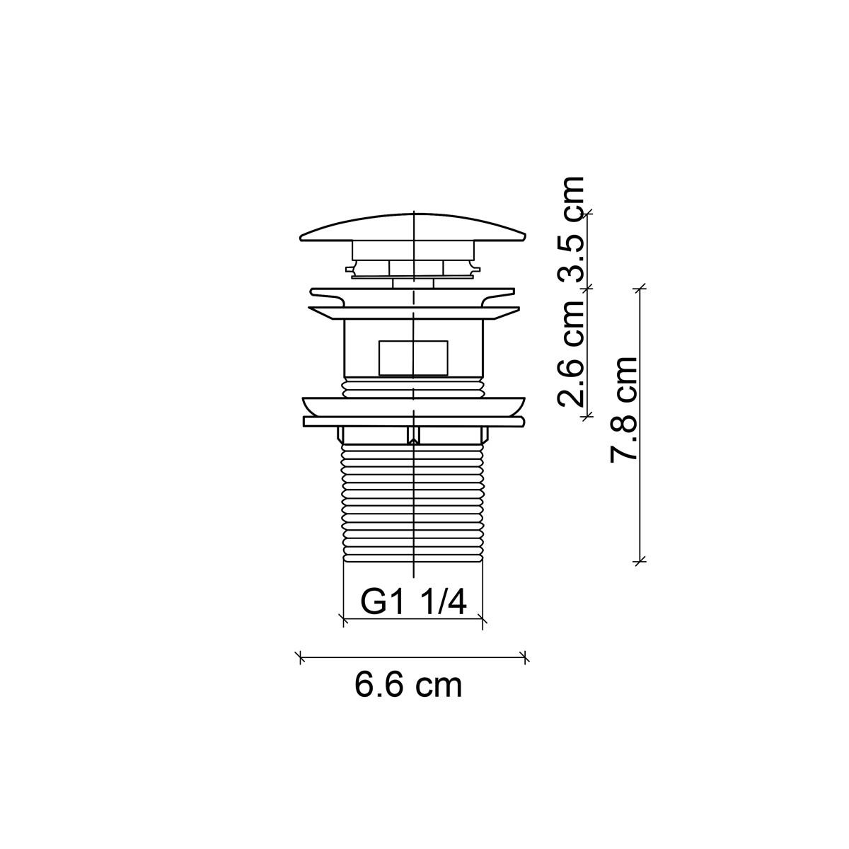 DR-03M Mat Rose Sifon Üst Takımı (Tahliye Delikli)