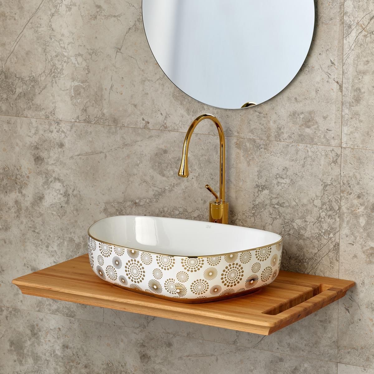E-2107AB Tezgah Üstü Porselen Lavabo