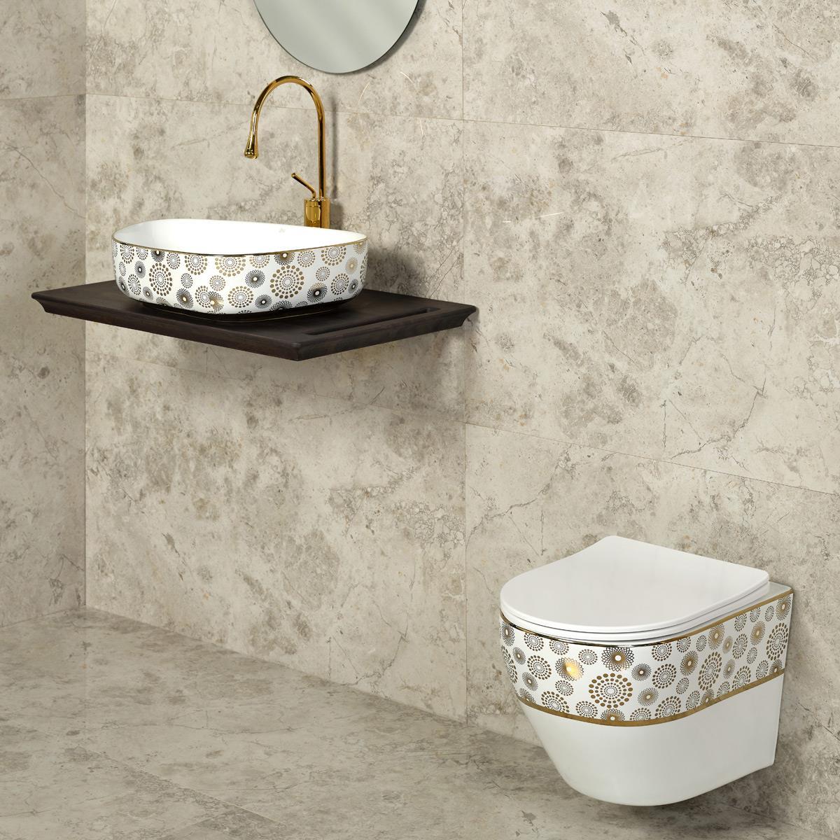 E-2107AB Tezgah Üstü Porselen Lavabo