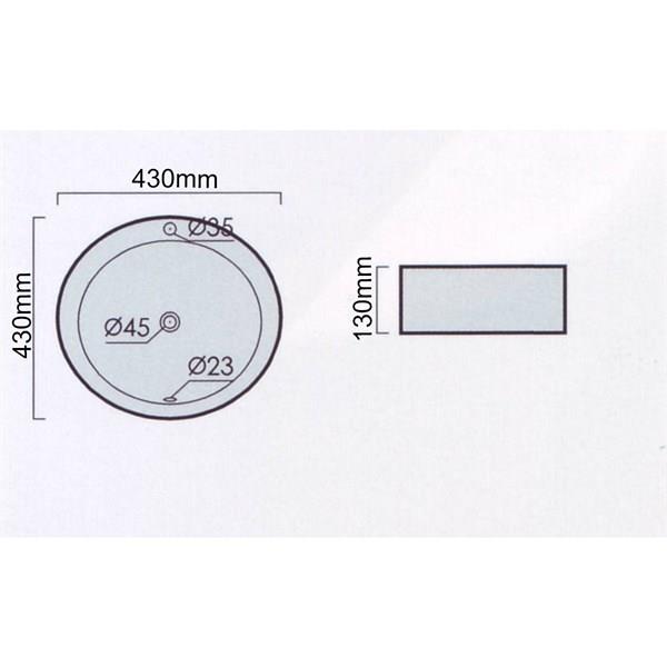 E-4043S Tezgah Üstü Porselen Lavabo