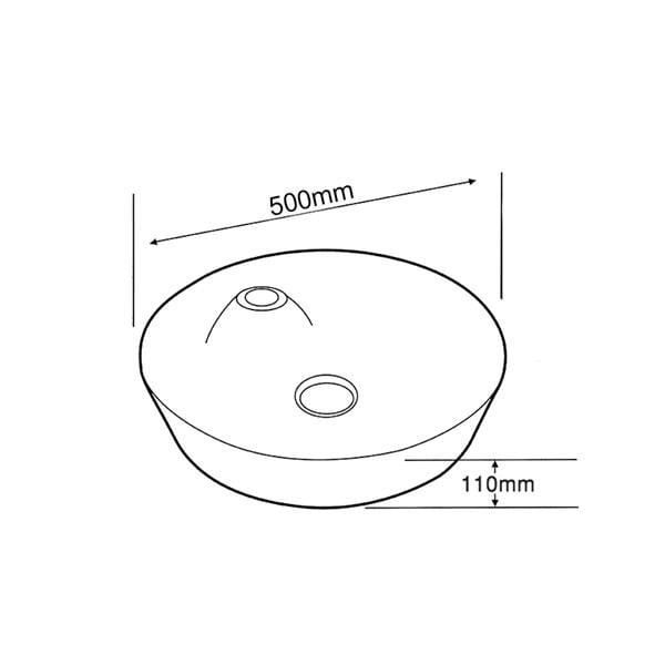 E-4044A Tezgah Üstü Porselen Lavabo