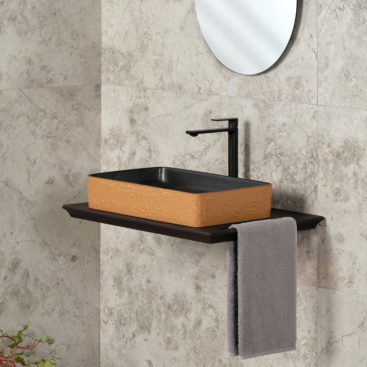 E-4061P Tezgah Üstü Porselen Lavabo